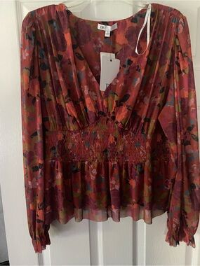 [DR2] NWT Corset Peplum Blouse XL